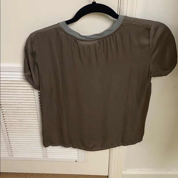 Nation LTD Marie sateen boxy crop battalion - Picture 2 of 3